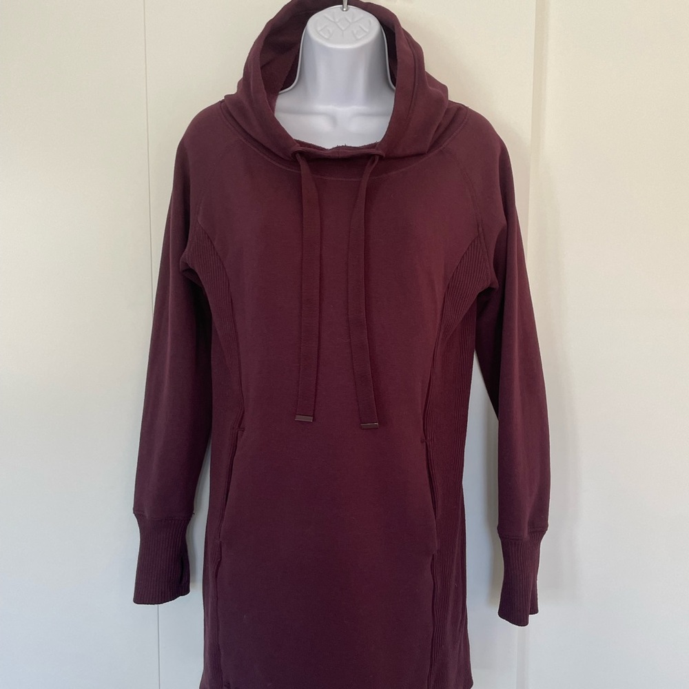 Earth Yoga Plum Hooded Sweatshirt with large pocket